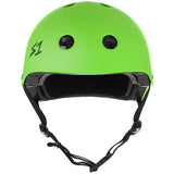 S-One Lifer Bright Green Matte Helmet: Certified Multi-Impact Skate, Bike, Scooter Safety