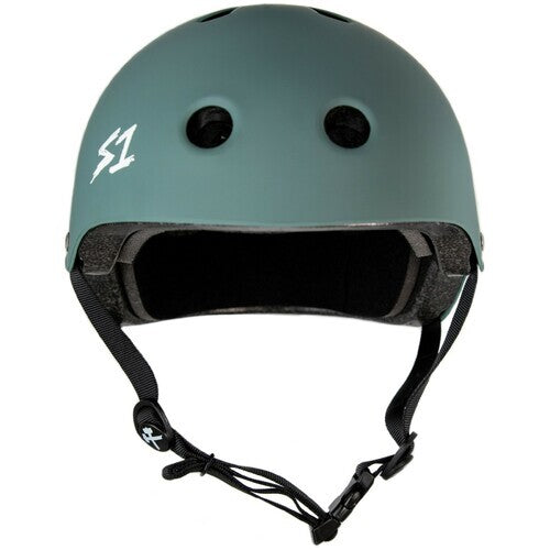 S-One Lifer Certified Multi-Impact Helmet: Tree Green Matte Skateboard Protection