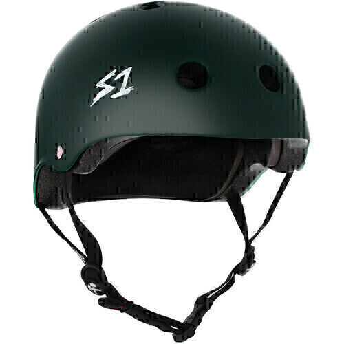 S-One Lifer Certified Multi-Impact Skate Bike Helmet - Dark Green Matte