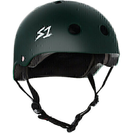S-One Lifer Certified Multi-Impact Skate Bike Helmet - Dark Green Matte
