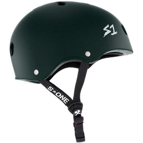 S-One Lifer Certified Multi-Impact Skate Bike Helmet - Dark Green Matte