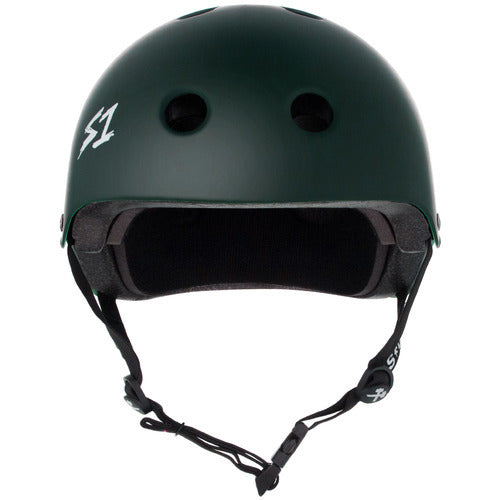 S-One Lifer Certified Multi-Impact Skate Bike Helmet - Dark Green Matte