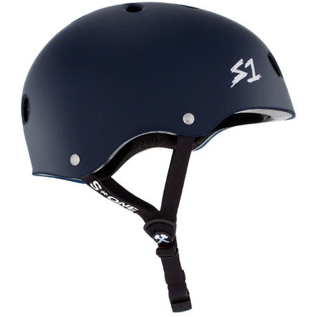 S-One Lifer Helmet Navy Matte Skateboard Roller Derby Multi-Impact Certified Protection