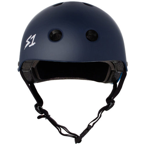S-One Lifer Helmet Navy Matte Skateboard Roller Derby Multi-Impact Certified Protection