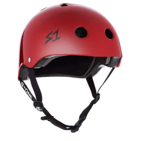 S1 Lifer Blood Red Matte Helmet: Multi-Impact Protection for Skateboarding & Cycling