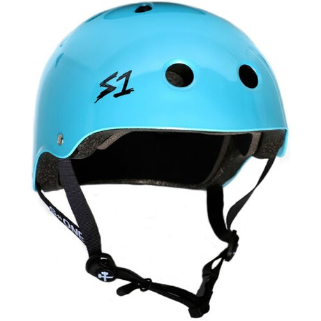S-One Lifer Multi-Impact Helmet: Light Blue Metallic for Skate & Bike