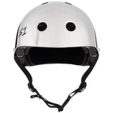 S-One Lifer Certified Multi-Impact Helmet, Silver Mirror, for Skateboarding and Cycling