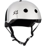 S-One Lifer Certified Multi-Impact Helmet, Silver Mirror, for Skateboarding and Cycling