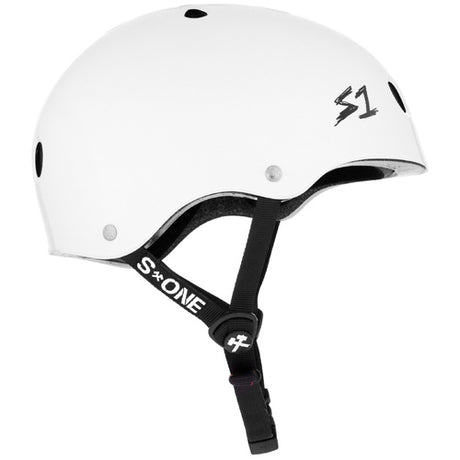 S-One Lifer White Gloss Multi-Impact Certified Helmet for Skate, Scooter & Bike