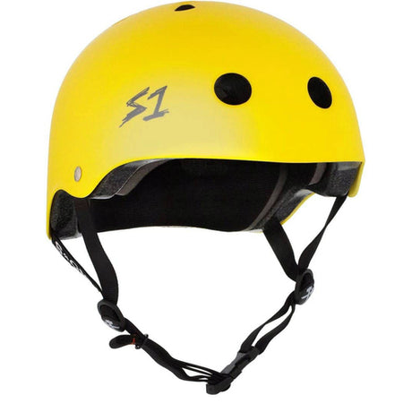 S-One Lifer Yellow Matte Multi-Impact Certified Helmet Skate Bike Protection