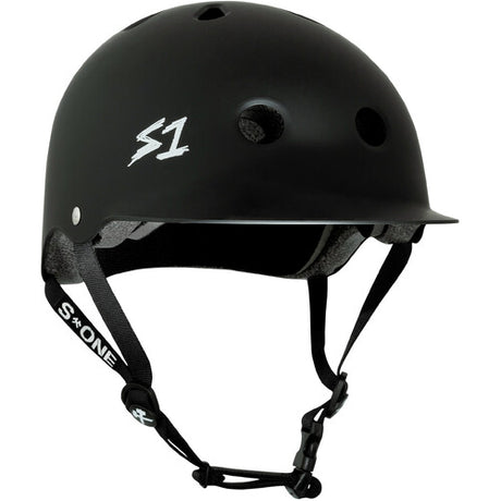 S1 Lifer Brim Black Matte Multi-Impact Certified Skate & Bike Helmet