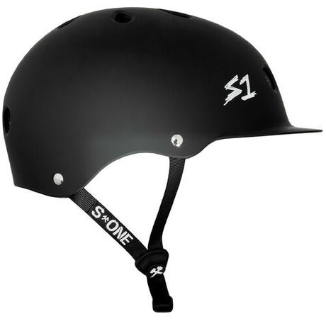 S1 Lifer Brim Black Matte Multi-Impact Certified Skate & Bike Helmet
