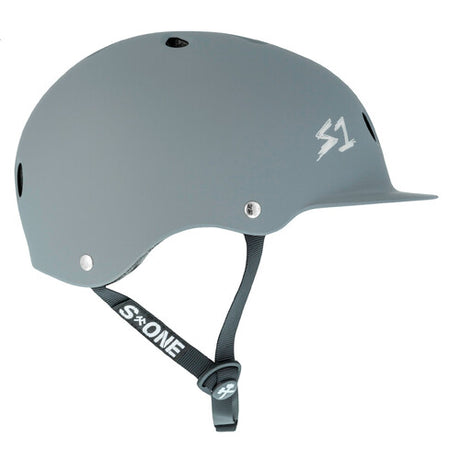 S-One Lifer Brim Dark Grey Matte Helmet: Advanced Protection for Skateboarding & Cycling