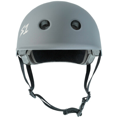 S-One Lifer Brim Dark Grey Matte Helmet: Advanced Protection for Skateboarding & Cycling