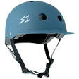 S-One Lifer Brim Ocean Grey Matte Certified Multi-Impact Skate Bike Helmet