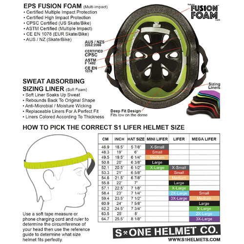 S-One Certified Retro Lifer Helmet: Multi-Impact, Gloss White, Black Stripe Design