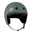 S-One Retro Lifer E-Helmet: Ambush Green Matte, Ultimate Safety & Comfort