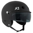S1 Retro Lifer E-Bike Helmet with Visor - Certified Multi-Impact Black