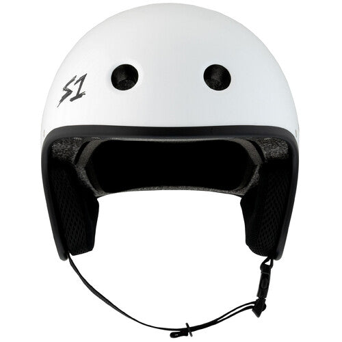 S-One Retro Lifer E-Bike Helmet: Certified Safety, Lightweight, White Gloss Finish