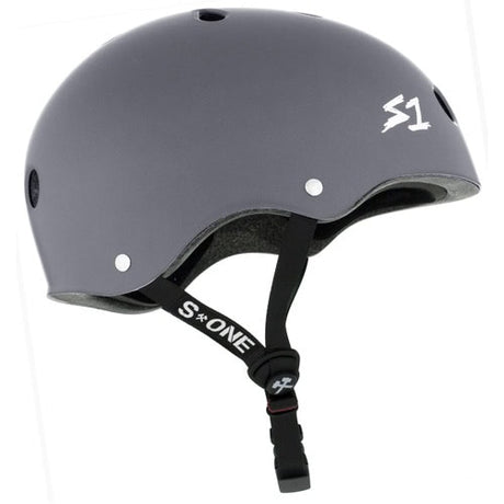 S-One Mega Lifer Helmet: Dark Grey Matte Multi-Impact Certified Protection