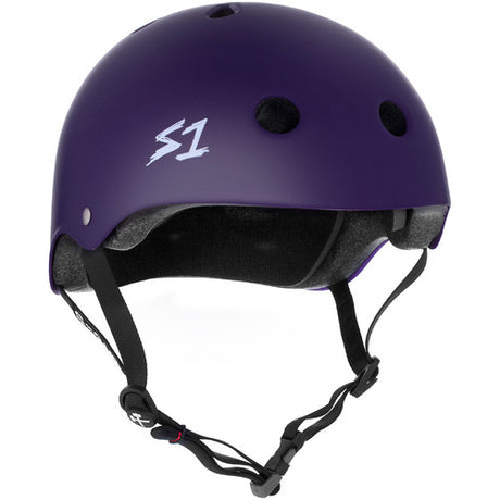 S-One Mega Lifer Certified Multi-Impact Skate Helmet, Larger Heads, Matte Purple