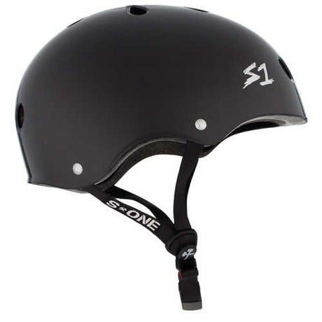 S-One Mega Lifer Certified Multi-Impact Skate Helmet - Black Gloss