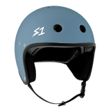 S-One Retro Lifer E-Helmet: Ocean Blue Matte, Stylish, Durable, Safe